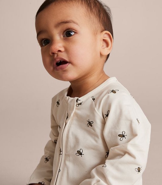 Baby Organic Cotton Print Coverall 6 of 6