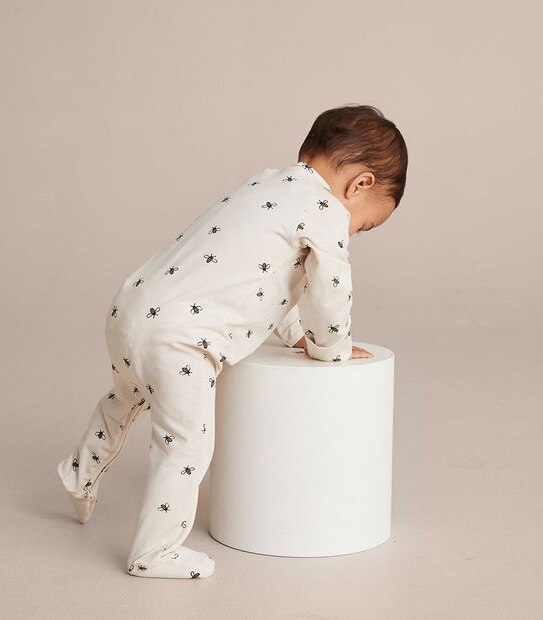 Baby Organic Cotton Print Coverall 3 of 6