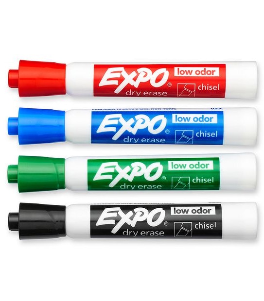 Whiteboard Market Bullet Markers- Assorted