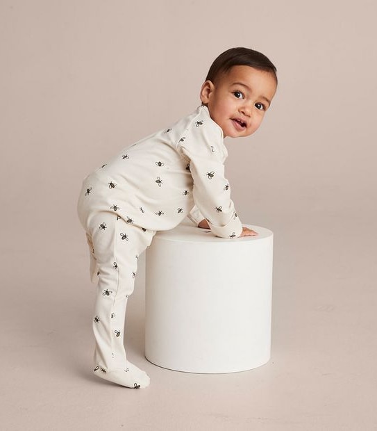 Baby Organic Cotton Print Coverall