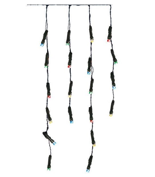 250 LED Coloured Icicle Lights