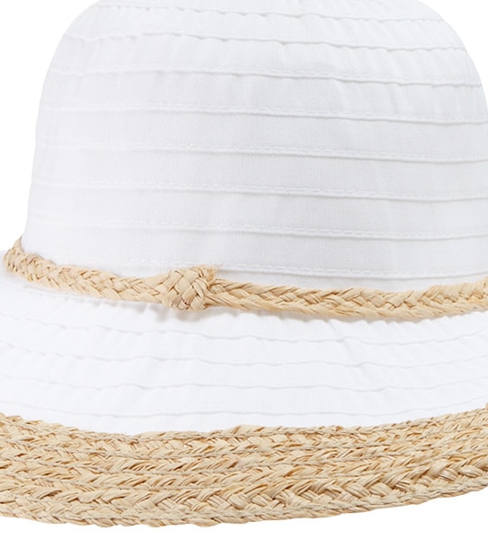 Ladies' Sun Hat - White / Natural
