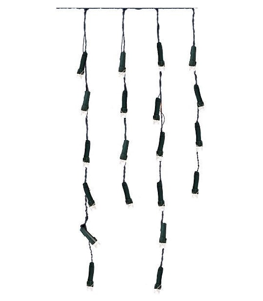 250 LED Cool White Solar Icicle Lights