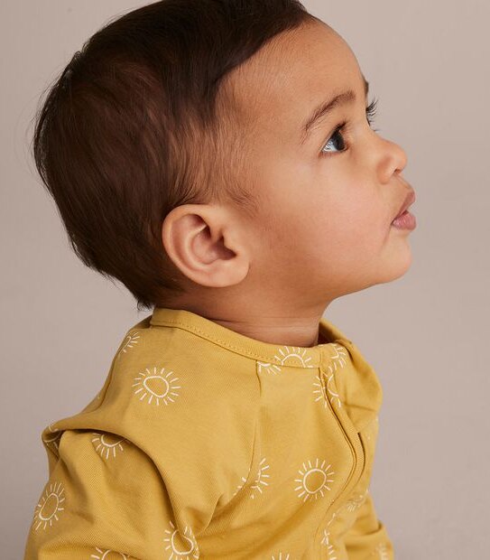Baby Organic Cotton Print Coverall