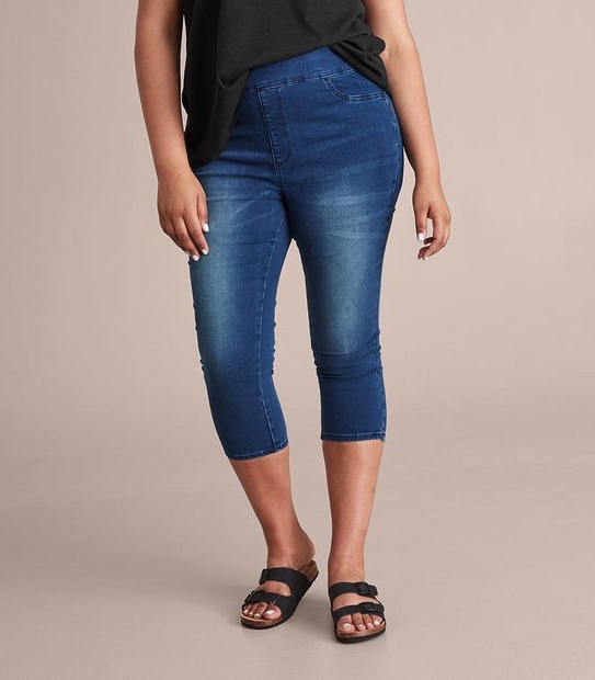 Curve Denim Cropped Jeggings 