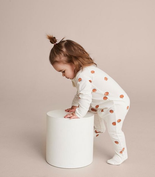 Baby Organic Cotton Print Coverall