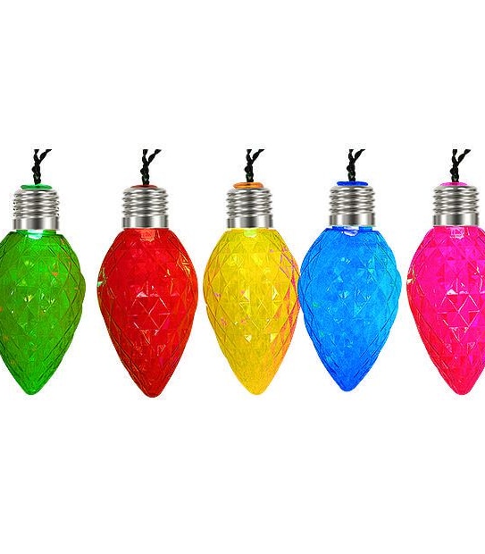 10 LED Coloured Large Pine Cone Lights