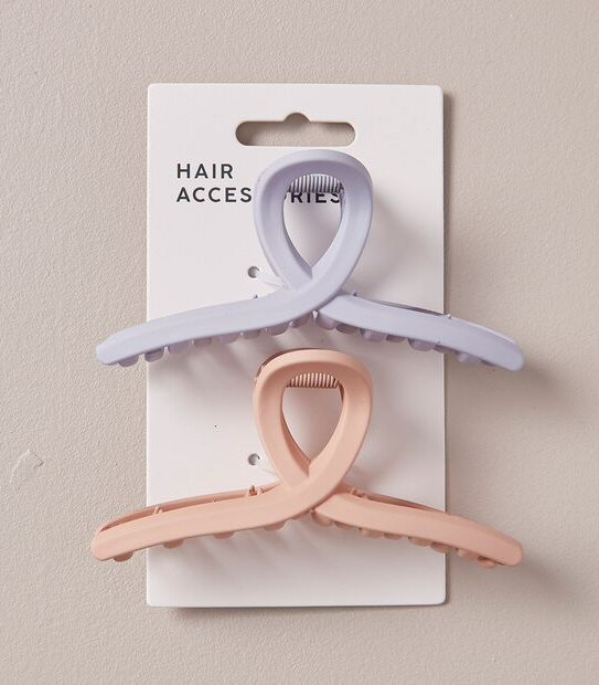 2 Pack Loop Claw Hair Clips