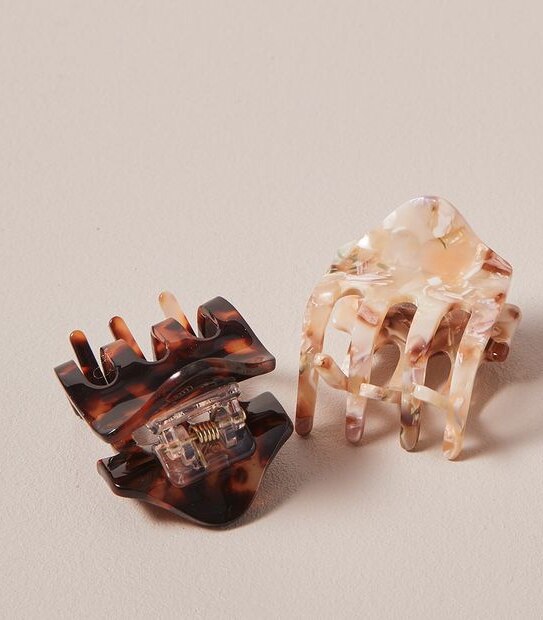 2 Pack Mini Mixed Claw Clips
