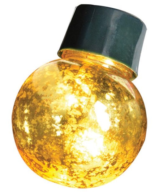 20 LED Gold Crackle Ball Lights