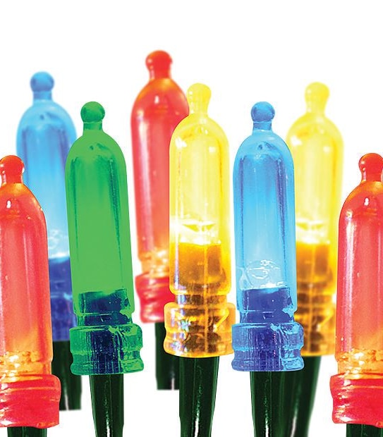 100 LED Coloured Traditional Fairy Lights