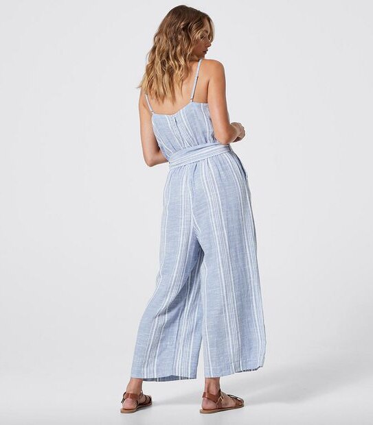 Linen Blend Cami Jumpsuit
