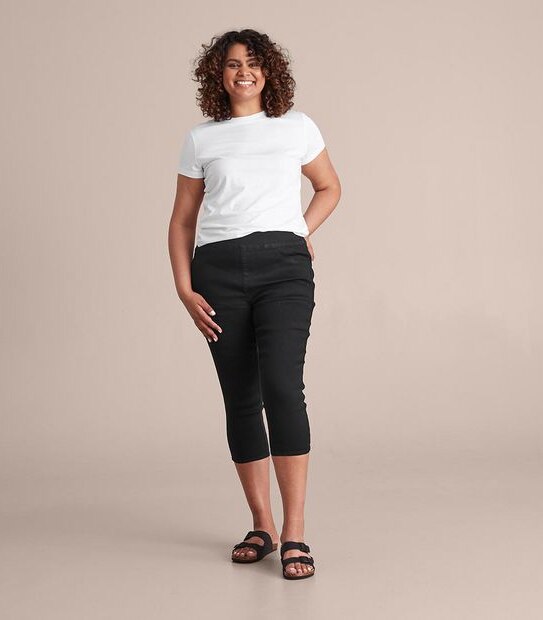 Curve Denim Cropped Jeggings 