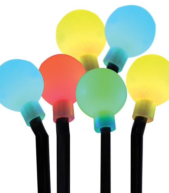 50 LED Coloured Ball Solar Lights