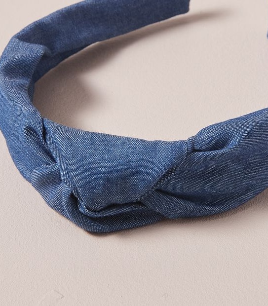 Denim knot Headband