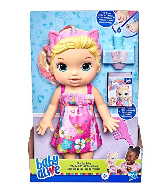 Baby Alive - Glam Spa Baby Doll - Blonde Hair