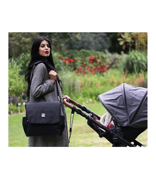 Ryco - Backpack Nursery Bag (BNB) Includes Built-In Insulated Bottle Holder – Black