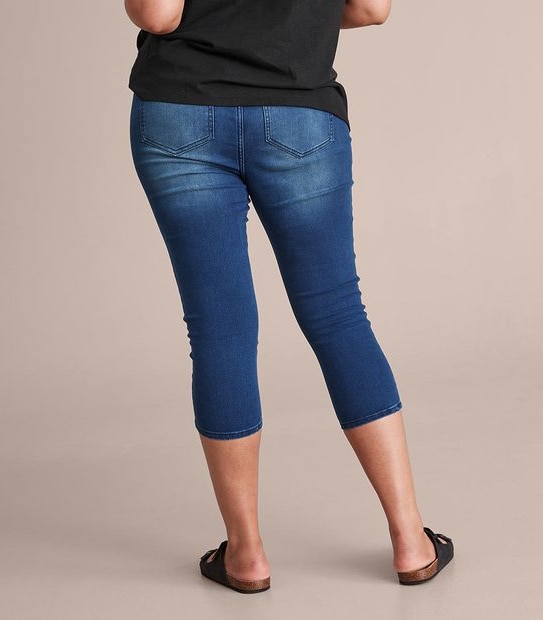 Curve Denim Cropped Jeggings 