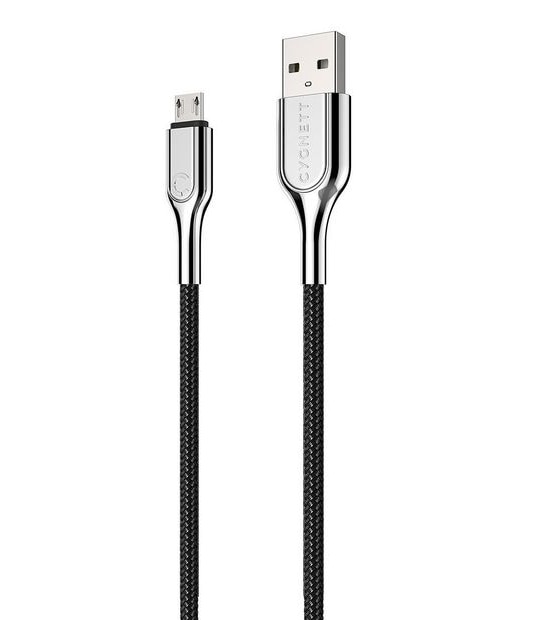 Cygnett Armoured Micro USB to USB-A Braided Cable 1M Black