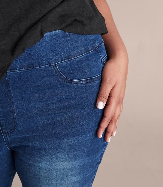 Curve Denim Cropped Jeggings 