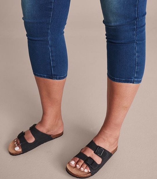 Curve Denim Cropped Jeggings 