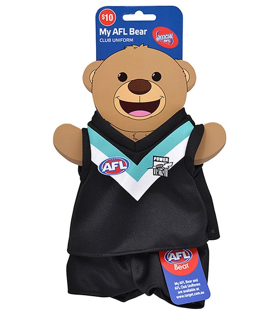 My AFL Bear Uniform- Port Adelaide Power