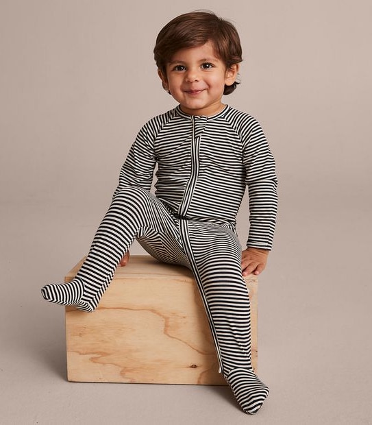 Baby Organic Cotton Stripe Coverall 5 of 5