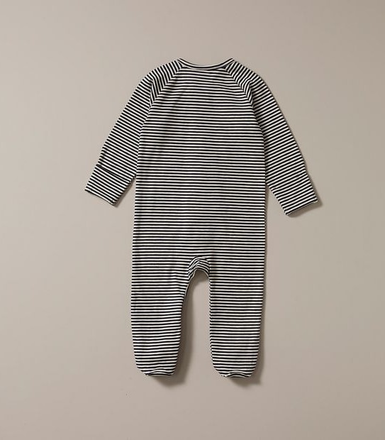 Baby Organic Cotton Stripe Coverall