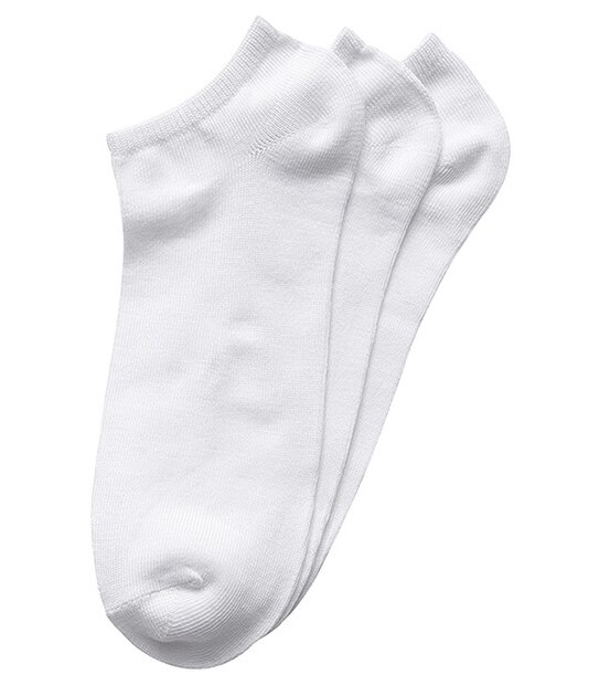 essentials 3 PackSport Liner Socks - White