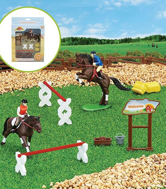 Farmyard Horse Figures Set Assorted