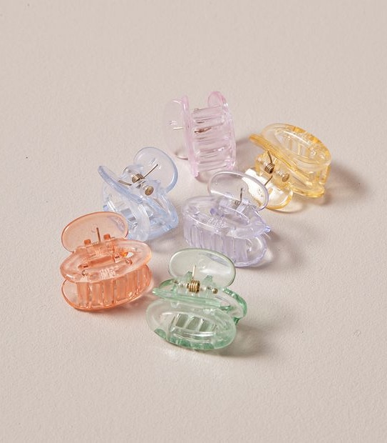 6 Pack Core Mini Claw Clips