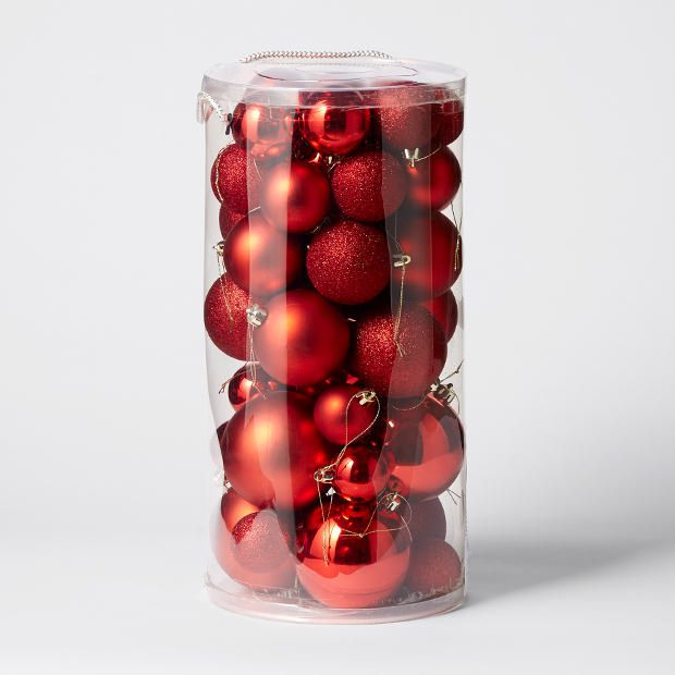 Christmas 48 Pack Assorted Baubles Christmas 48 Pack Assorted Baubles