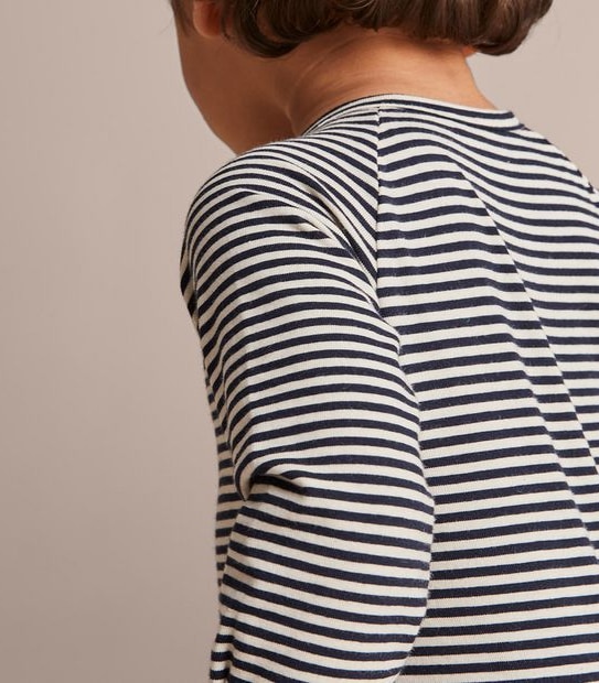 Baby Organic Cotton Stripe Coverall 4 of 5