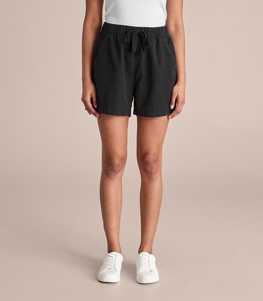 Pull On Slub Shorts