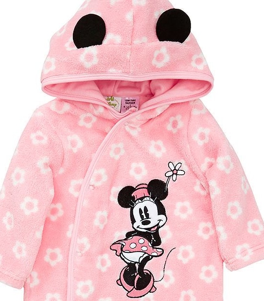 Disney Baby Minnie Mouse Polar Fleece Coverall