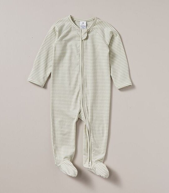 Baby Organic Cotton Stripe Coverall 2 of 5