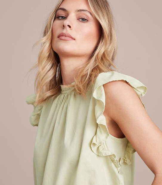 Preview Rose Flutter Sleeve Blouse