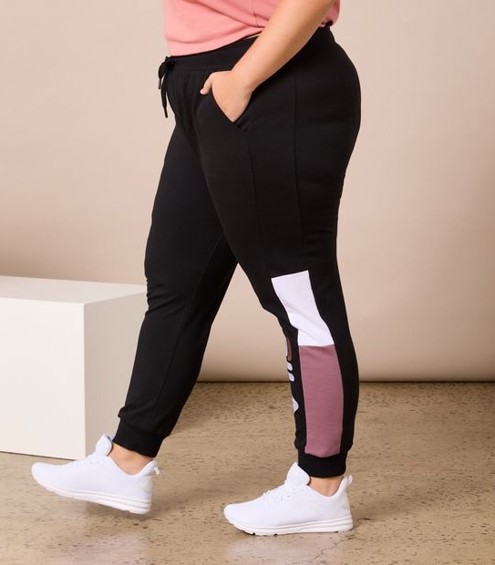 Fila Plus Size Isa Spliced Trackpants 2 of 5