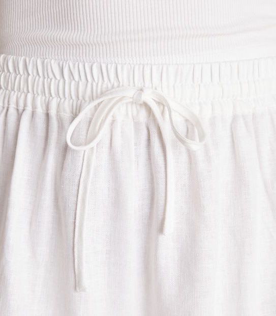 Lily Loves Linen Blend Frill Edge Shorts 3 of 5