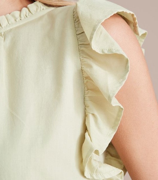 Preview Rose Flutter Sleeve Blouse