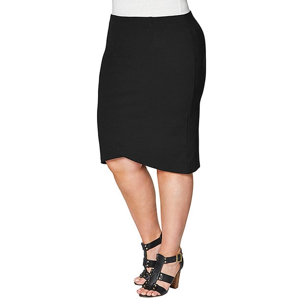Belle Curve Ponte Skirt - Black Belle Curve Ponte Skirt - Black