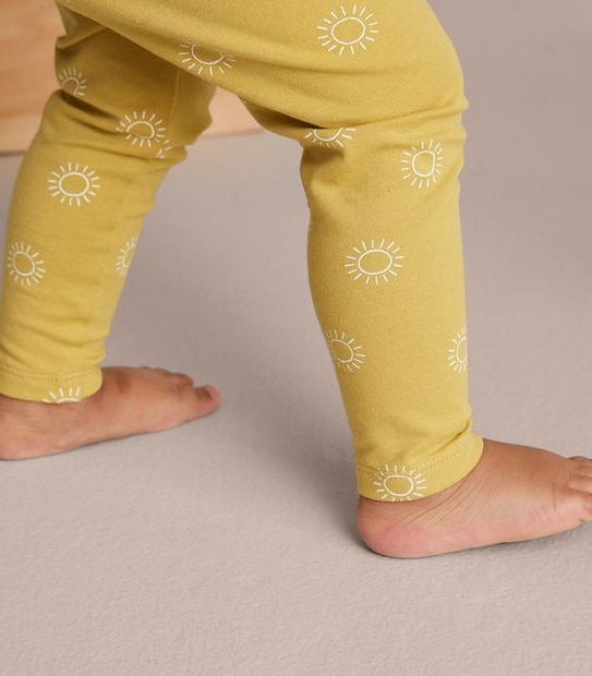 Baby Organic Cotton Print Leggings