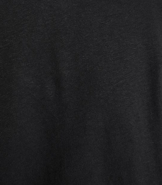 Curve Linen Blend V-Neck T-Shirt