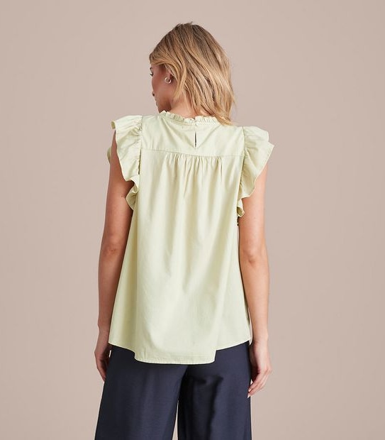 Preview Rose Flutter Sleeve Blouse
