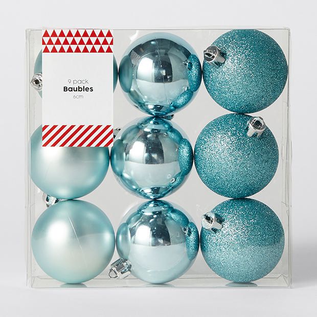 Christmas 9 Pack Baubles Christmas 9 Pack Baubles