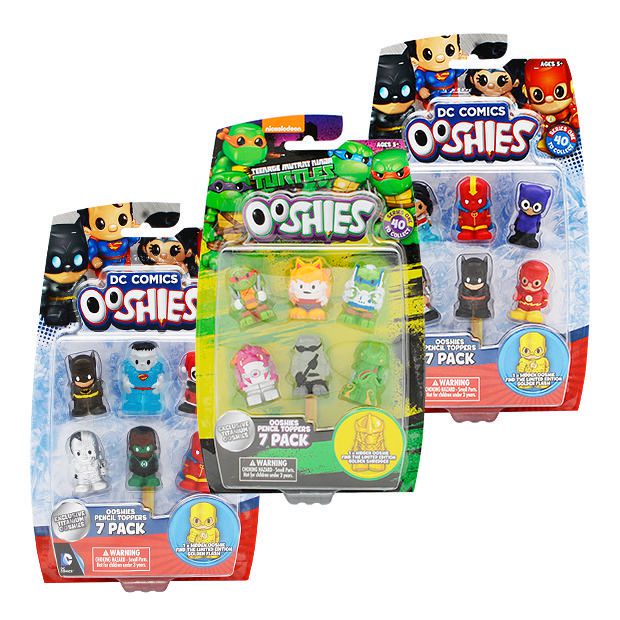 Ooshies 7 Pack Pencil Toppers Assorted Ooshies 7 Pack Pencil Toppers Assorted