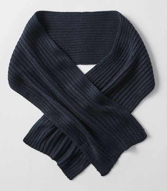 Knit Scarf - Navy Blue