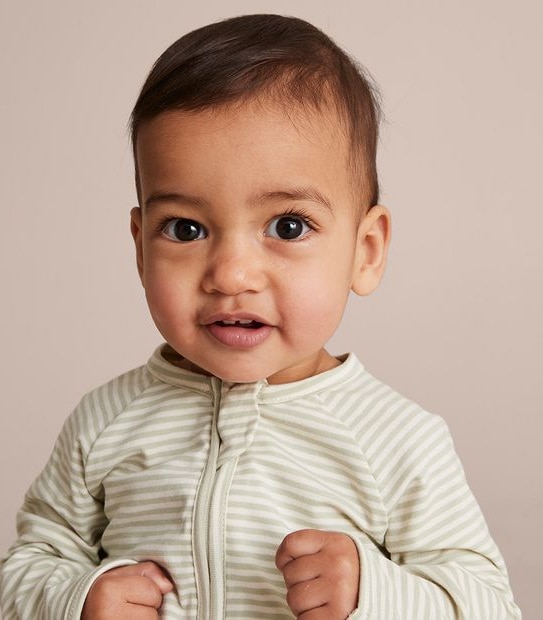 Baby Organic Cotton Stripe Coverall Target Australia