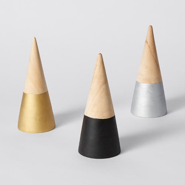Christmas Wooden Cone Tree - Assorted Christmas Wooden Cone Tree - Assorted