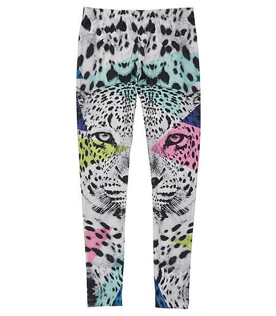 Full Length Geo Leopard Print Leggings